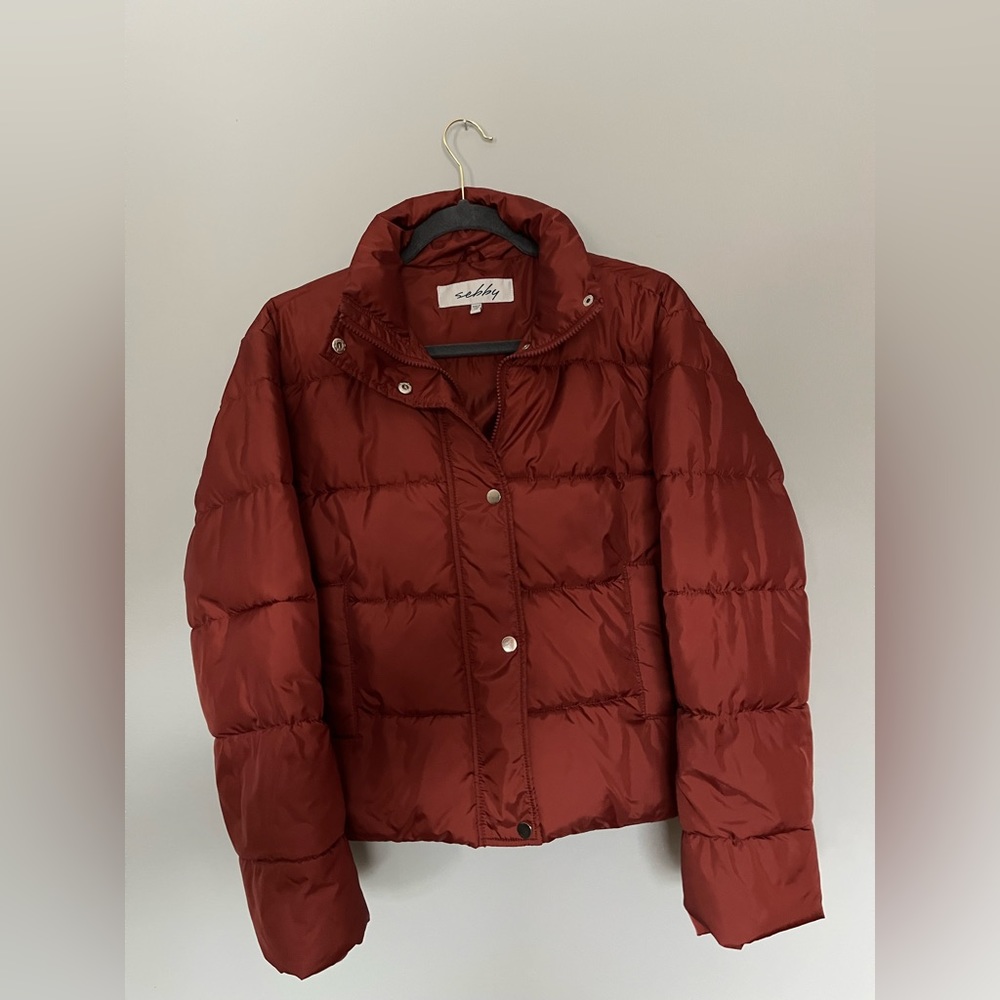 Orange Puffer Jacket